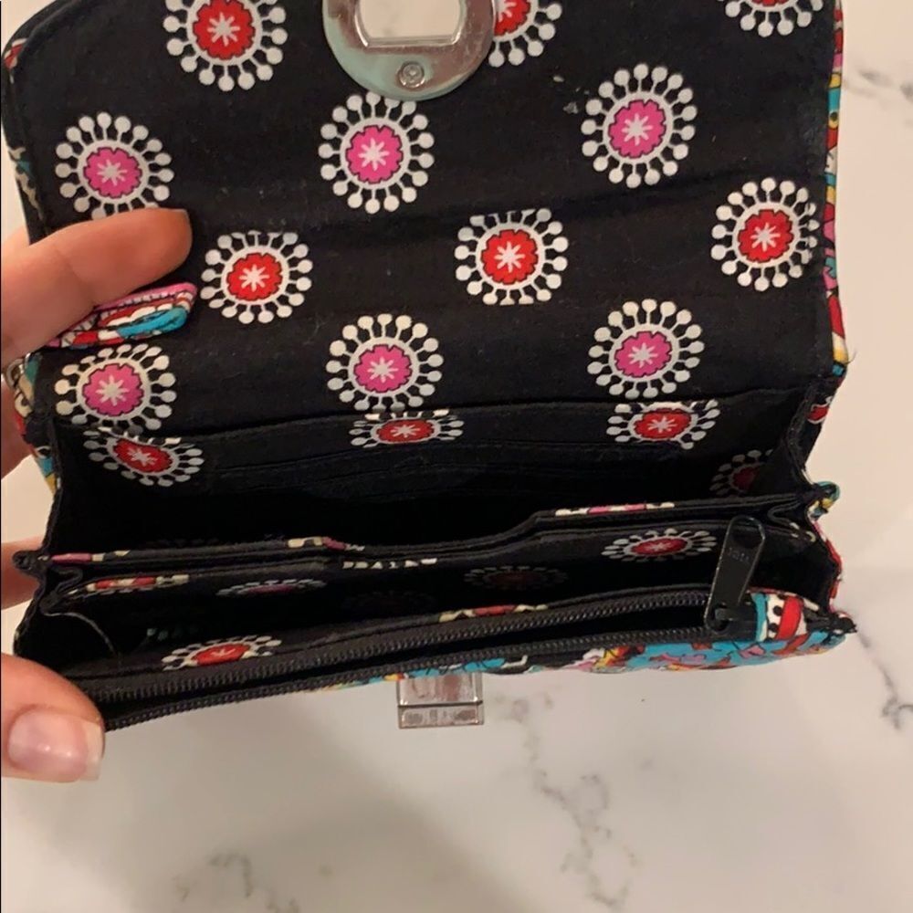 Vera Bradley "Parisian Paisley" Wallet - Picture 4 of 5